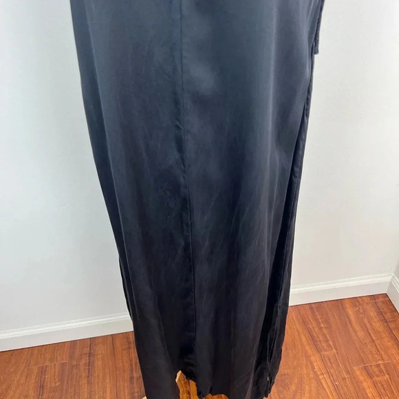 ❌ALI GOLDEN 100% Silk V Neck Midi Dress Size XS / S - Picture 4 of 7